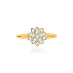 Bague or 375 2 tons diamants - vue 3