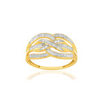 Bague or 375 2 tons diamants - vue 1