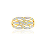 Bague or 375 2 tons diamants - vue 3