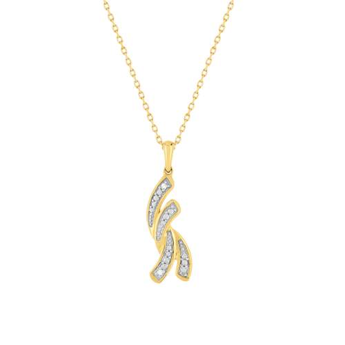 Collier or 375 2 tons diamants 42 cm