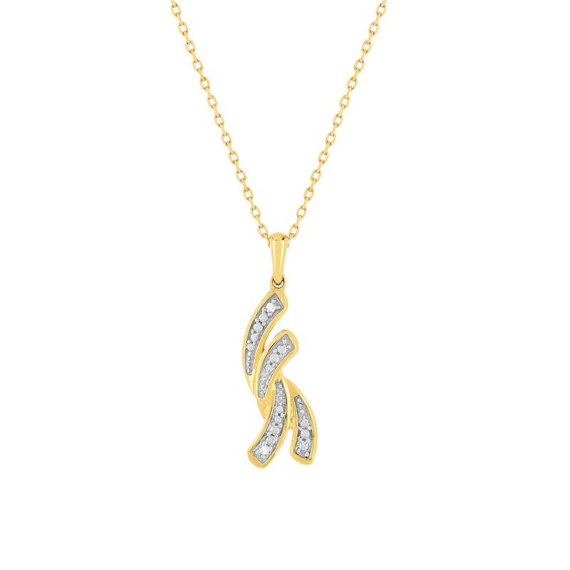Collier or 375 2 tons diamants 42 cm - vue 1