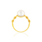 Bague or jaune 375 perle de culture de chine - vue 2