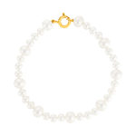 Bracelet or jaune 375 perles de culture de chine 19 cm - vue 1