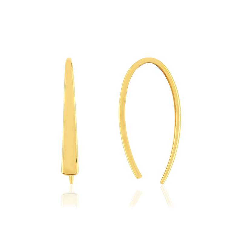 Boucles d'oreilles or jaune 375 - vue 1