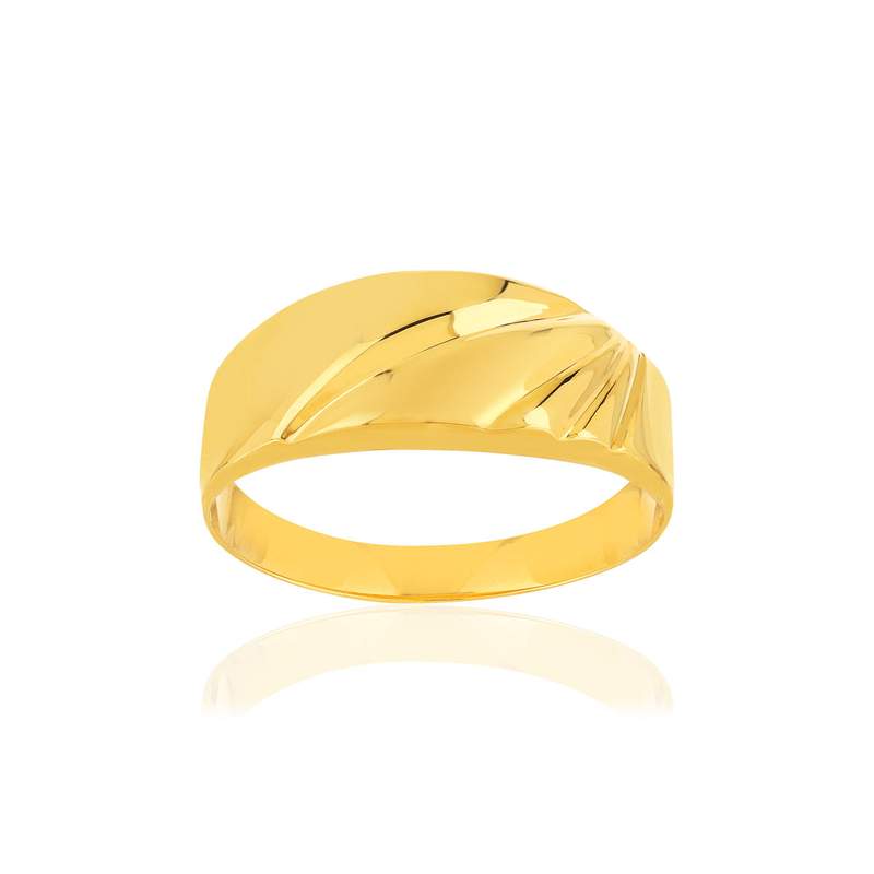 Bague or jaune 375 - vue 1