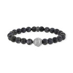 Bracelet cordierite gris acier - vue 1