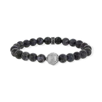Bracelet cordierite gris acier - vue 1