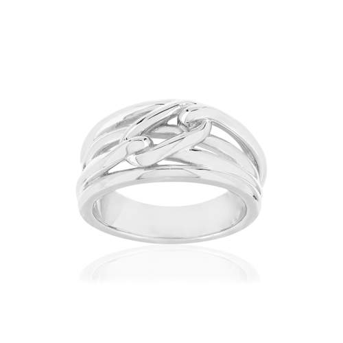 Bague argent 925 motif chaîne