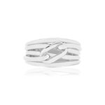 Bague argent 925 motif chaîne - vue 3