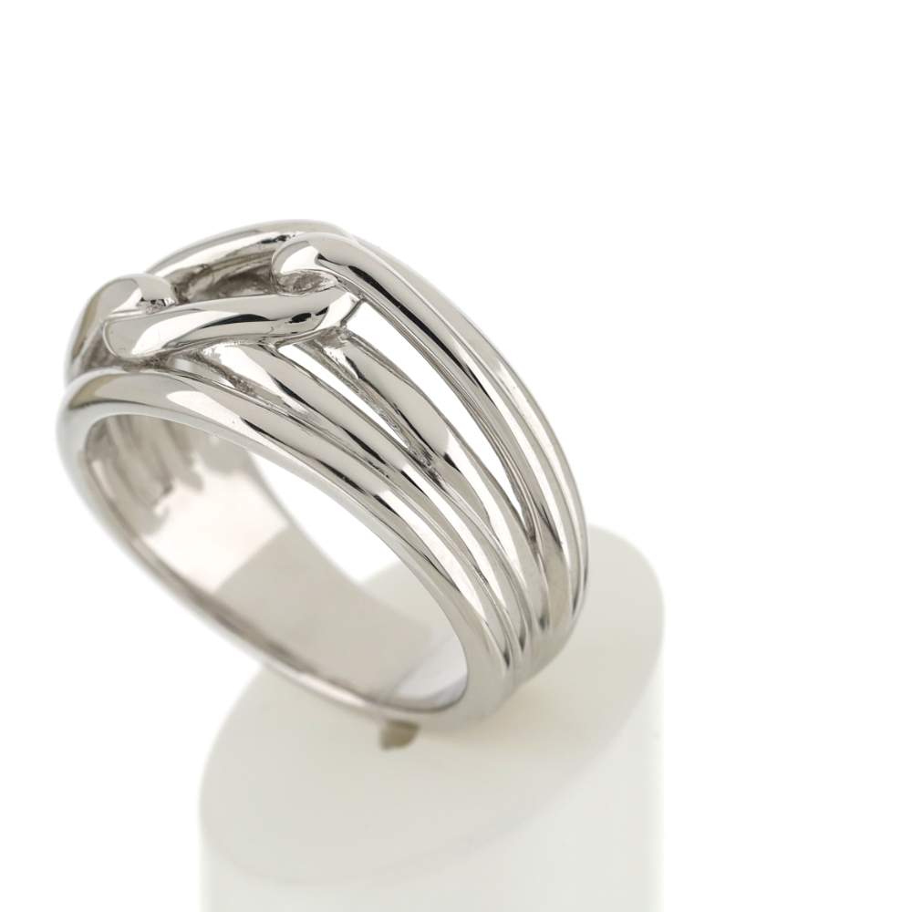 Bague argent 925 motif chaîne - vue 4