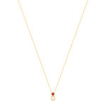 Collier plaqué or zirconias 45 cm - vue 2