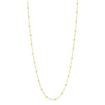 2-tone 750 gold chain, 50 cm, alternating coffee beans - view 2