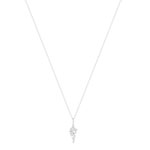 Collier argent 925 zirconias 45 cm - vue 2
