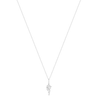 Collier argent 925 zirconias 45 cm