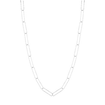 Collier argent 925 40 à 45 cm, maillons ciselés