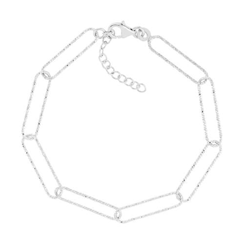 Bracelet argent 925 19 cm maillons ciselés