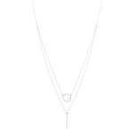 Collier argent 925 double chaîne 42 à 45 cm - vue 2