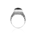 Bague argent 925 onyx - vue 2