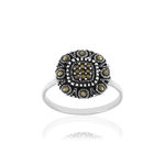Bague argent 925 marcassites - vue 1