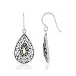 Boucles d'oreilles argent 925 marcassites - vue 1