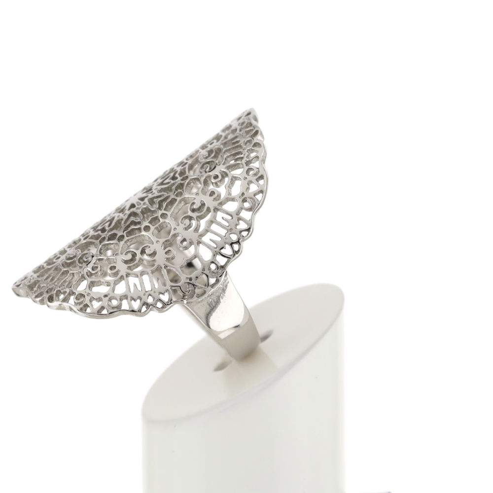 Bague argent 925, motif arabesque - vue 6