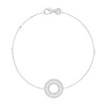 Bracelet argent 925 zirconias 18 cm - vue 1