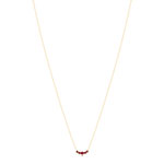Collier or jaune 375 rubis 43 cm - vue 1