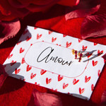 Boucles d'oreilles or jaune 375 rubis - vue D1