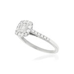 750 witgouden diamanten ring - bekijk D1