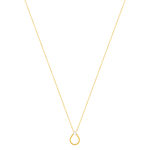 Collier plaqué or zirconia 45 cm - vue 2