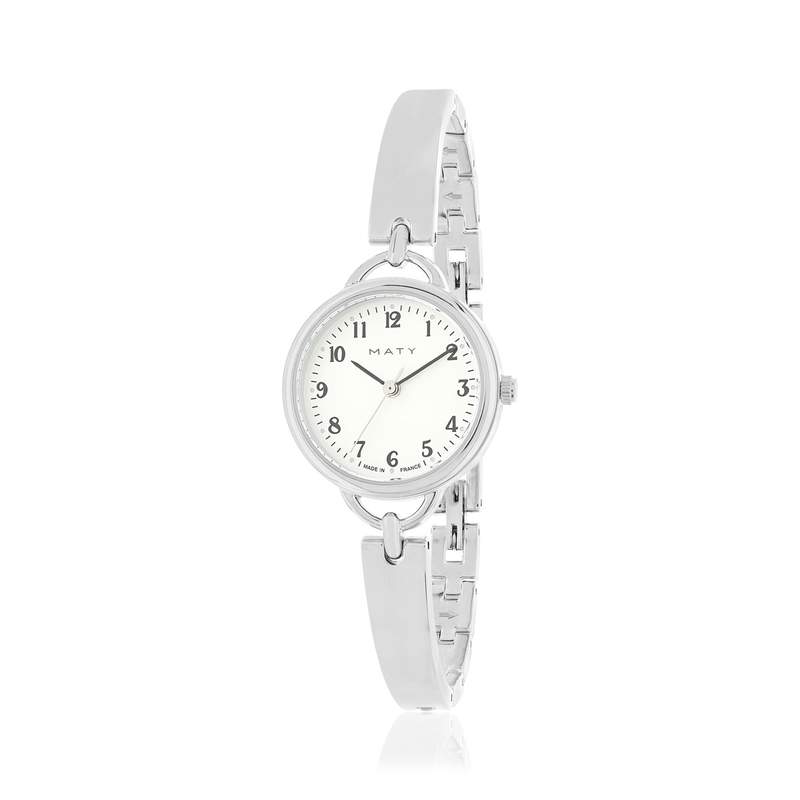 Montre femme quartz bracelet métal - vue 1