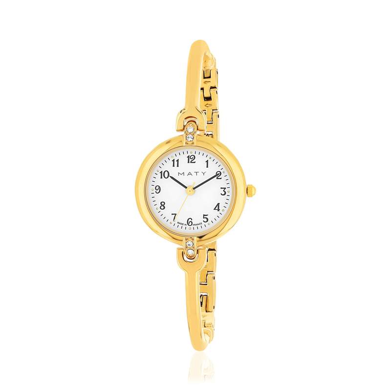 Montre femme dorée - vue 1