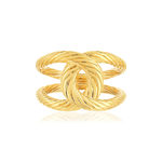 Bague plaqué or - vue 3