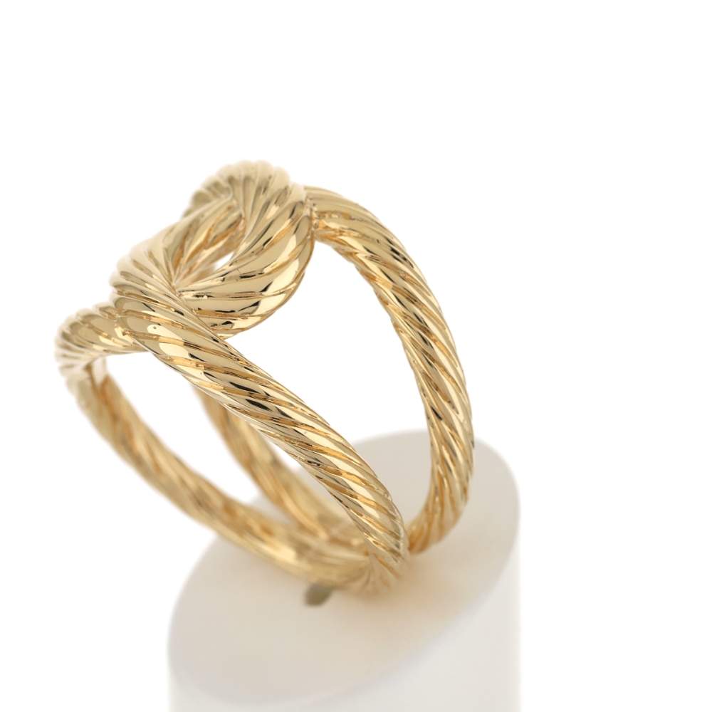 Bague plaqué or - vue 4