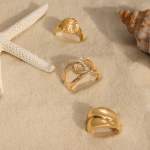 Bague plaqué or - vue D2