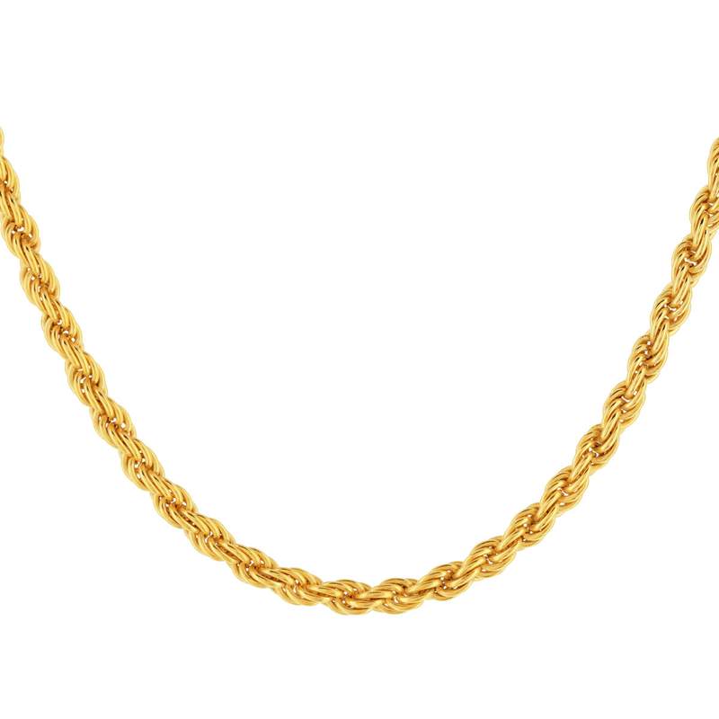 50 cm gold-plated rope chain - view 1