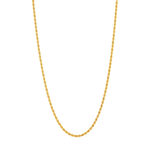 50 cm goudkleurige touwketting - zicht 2