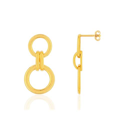 Boucles d'oreilles plaqué or