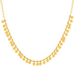 Collier plaqué or 40 à 45 cm pampilles boules - vue 1