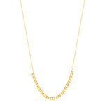 Collier plaqué or 40 à 45 cm pampilles boules - vue 2