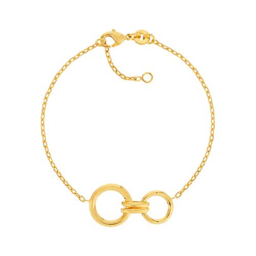 Bracelet plaqué or 16 à 18 cm