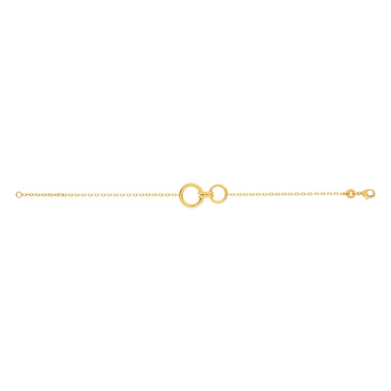 Bracelet plaqué or 16 à 18 cm - vue 2