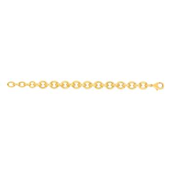 20 cm gold-plated bracelet with round links