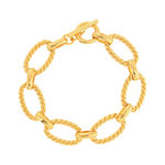 Bracelet plaqué or 19 cm - vue 1