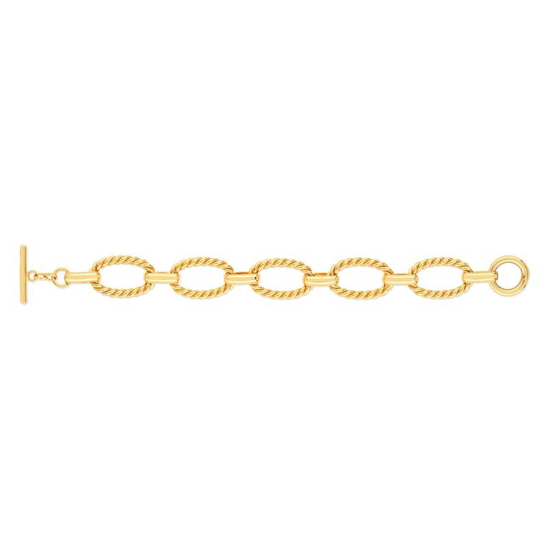 Bracelet plaqué or 19 cm - vue 2