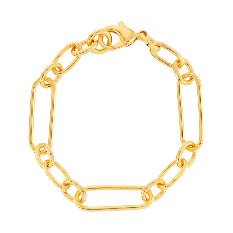 Bracelet plaqué or 20 cm - vue 1