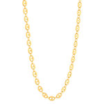 Collier plaqué or maille grain de café 50 cm - vue 2