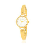 Montre femme dorée jaune - vue 1