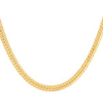 Collier plaqué or maille anglaise 45 cm - vue 1