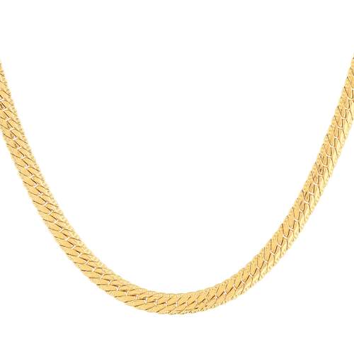Gold-plated chain necklace 45 cm